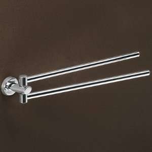  Texas Jointed Double Towel Bar in Chrome