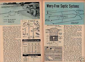 SEWAGE SYSTEM PLANS HOW TO BUILD A SEPTIC TANK CESSPOOL  