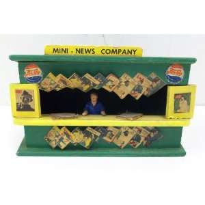  AF Postwar Mini Wooden News Company Stand 