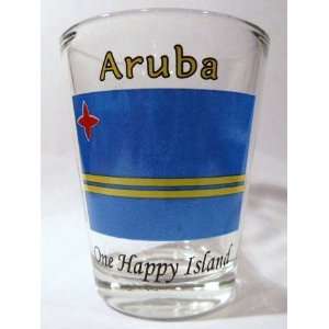  Aruba Flag Shot Glass
