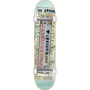  Cliche Collet Bus Ticket Complete Skateboard   7.75 W/Raw 