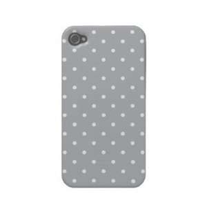  Fifties Style Gray Polka Dot Iphone 4/4S Case Iphone 4 