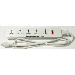  220 Volt Universal Surge Protector with 5 Outlets 