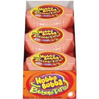Hubba Bubba Bubble Tape, Awesome Original, 2.0 Ounce Jugs (Pack of 24 