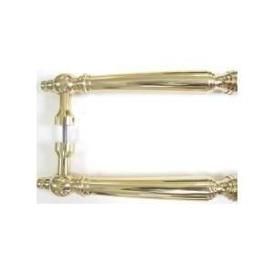 Asbury Back to Back Door Pull   Polished Brass