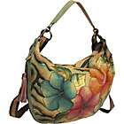 Expandable Slouch Hobo   Wild Hibiscus Antique