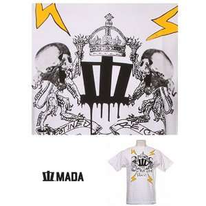  Mada Kingdom Fitted T Shirt White Size Medium Sports 