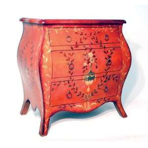   Furniture WB FT004 Lacquer Bombay Chest in Orange Furniture & Decor