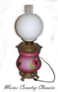 Antique GONE WITH THE WIND PARLOR BANQUET LAMP Electric  