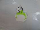 Tangent BMX Number Plate key Chain in Lime Green