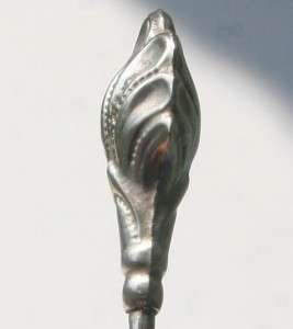 Antique Old Sterling Silver Top Art Nouveau Victorian Hat Pin Stick 6 