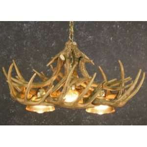  Whitetail Ten Antler Chandelier with Down Lights