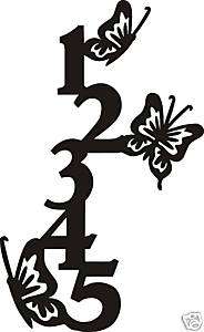 Butterfly Custom Metal Address Text Or Welcome Sign  