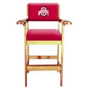 Ohio State Buckeyes Oak Spectator Chair 