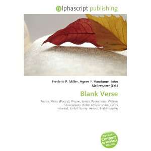  Blank Verse (9786133719606) Books