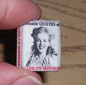   Miniature book QUOTABLE QUOTES OF MARILYN MONROE 26 pgs w/Pictures