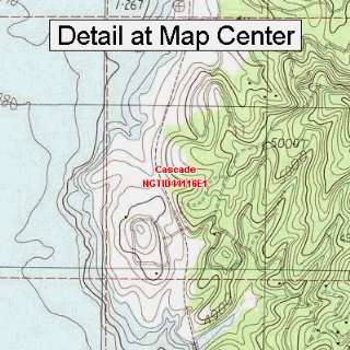 USGS Topographic Quadrangle Map   Cascade, Idaho (Folded/Waterproof 