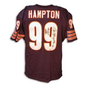 Dan Hampton Autographed Throwback Blue Jersey with SBXX Champions 
