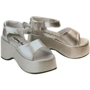  Childs Silver Diva Costume Shoes (SizeSmall 6 8) Toys 