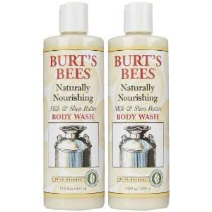  Burts Bees Body Wash, Milk & Shea Butter   2 pk. Beauty