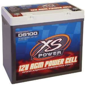 XS Power D5100 AGM Series 3100 Max Amp 745 Cranking Amp 12V Battery 