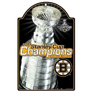 NHL 2011 Boston Bruins Stanley Cup Champion 11 by 17 Wood 