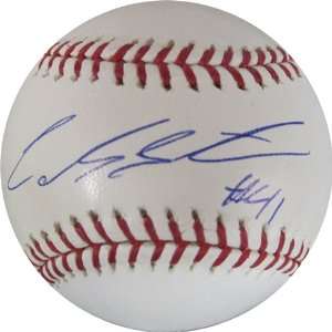  Carlos Santana Autographed/Signed Baseball Sports 