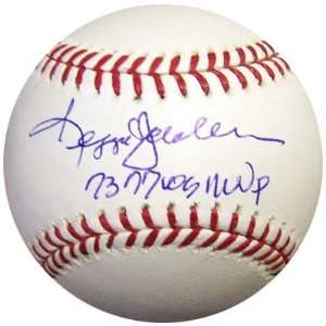  Autographed Reggie Jackson Ball   73 & 77 WS MVP PSA DNA 
