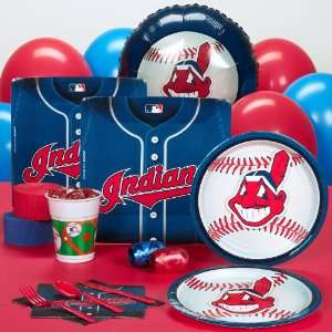  By AMSCAN Cleveland Indians Baseball Standard Pack 