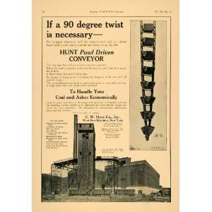  1924 Ad C. W. Hunt Coal Handling Conveyor Chain Ashes 