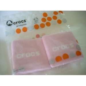  Crocs Pink Knit Wristbands