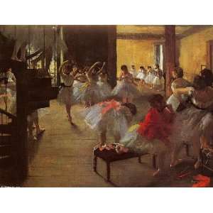   Degas   24 x 18 inches   The Dance Class 1 