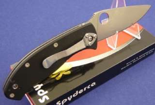 Spyderco Tenacious Plain Edge G 10 Folding Knife C122GP  