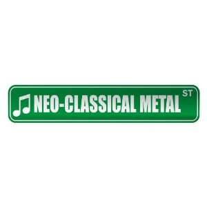   NEO CLASSICAL METAL ST  STREET SIGN MUSIC