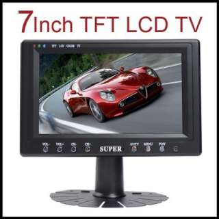 inch Car TFT LCD Color TV Monitor Remote Control New  