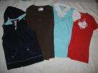 Lot of 4 Justice Old Navy Tops Shirts Girls 14 Small  