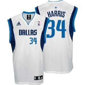  Devin Harris Jersey adidas White Replica #34 Dallas 