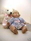 Porcelain Ashley Belle Sleeping Baby Doll with Christening Dress 