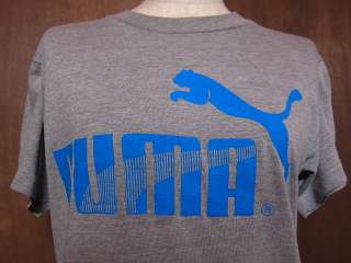 Vtg 1980s PUMA Logo Printed T shirt size M 80s 70s USA vintage sport 