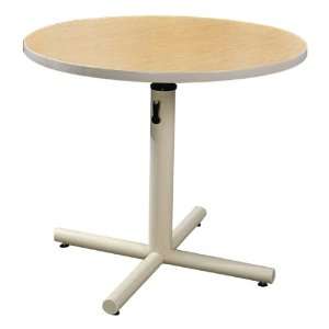 ADA Adjustable Height Pedestal Table with Hydraulic Adjustment 36 