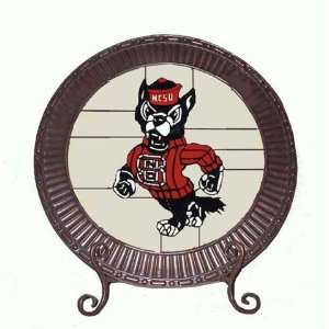  NCSU NC State Wolfpack Glass Charger Plate Sports 