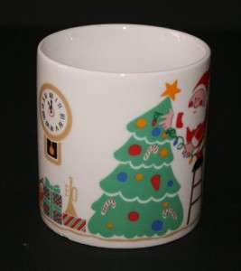 Avon Christmas Collectible Coffee Mug Santa Reindeer  