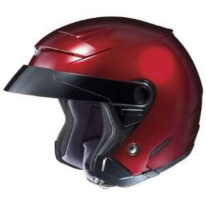  HJC FS 3 Open Face Motorcycle Helmet Solid Colors Wine 