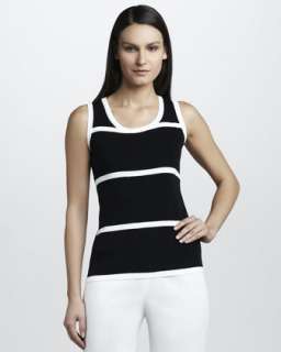 Scoop Neckline Polyester Tank  