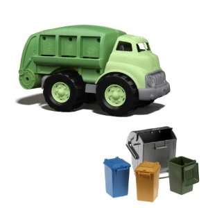    Green Toys Recycling Truck Plus Bruder Trash Bin Set Toys & Games