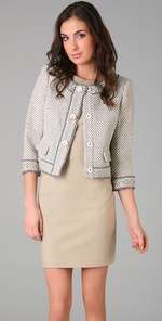 Juicy Couture 3/4 Sleeve Check Jacket  