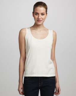 Scoop Neckline Cotton Tank  