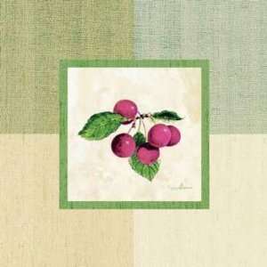  Summer Berries I, Canvas Transfer by Peggy Abrams, 7x7 