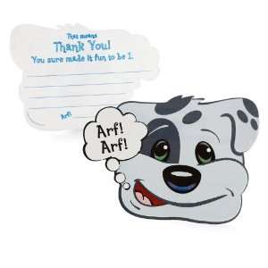   171656 I Love Puppies 1st Thank You Notes