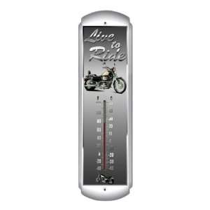  Live To Ride Motorcycle Thermometer   Victory Vintage 